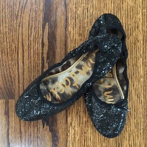 Sam Endelman Glitter Flats Size 9